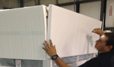 EPS foam panels to protect equipment for LTL shipping